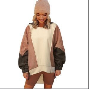 BOUTIQUE LAB COLOR BLOCK HOODY